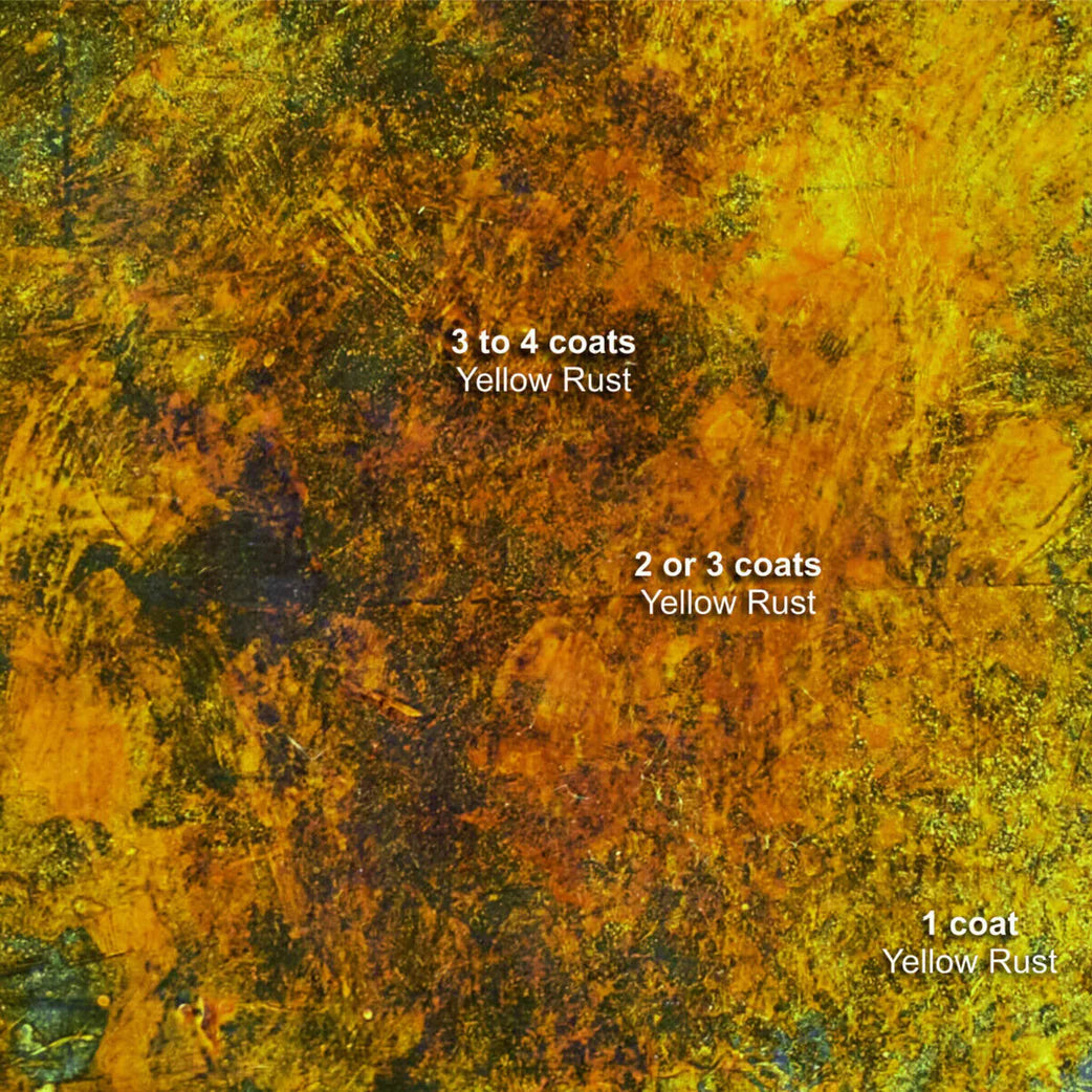 Dirty Down Yellow Rust Liquid Aging Effect